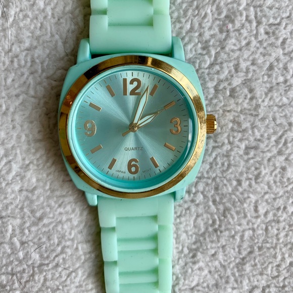 Anthropologie Teal and Gold Watch - Picture 3 of 4